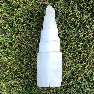 14” Selenite Tower Lamp